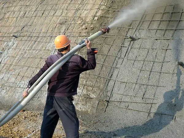 五龙口镇挂网喷浆